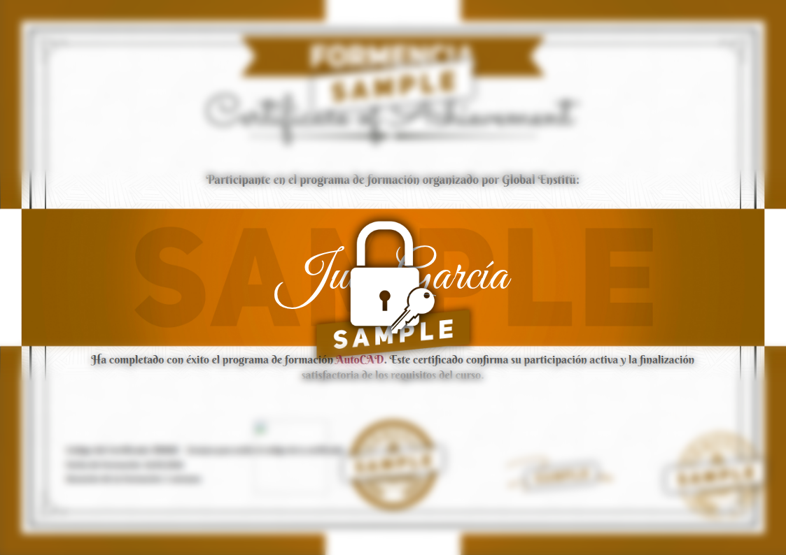 Certificado AutoCAD de Muestra