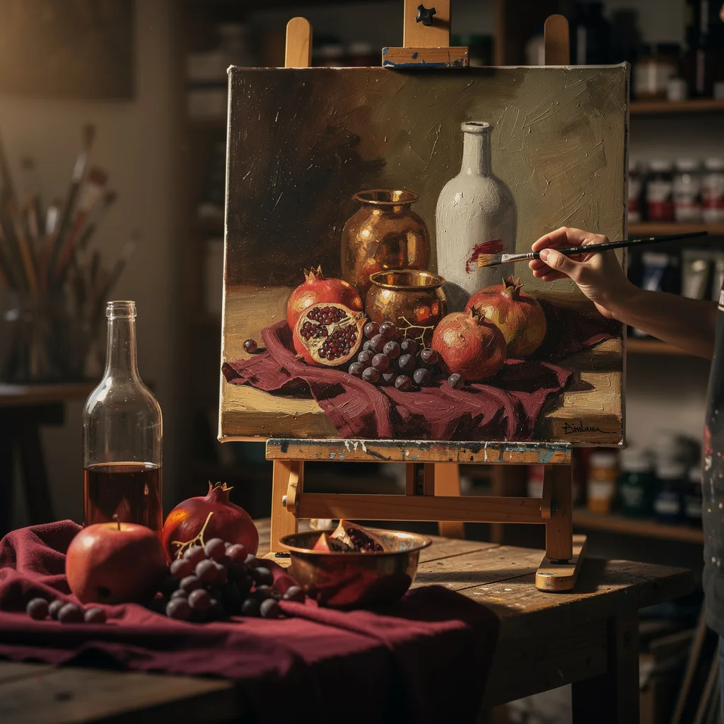 Pintura de Bodegón Alla Prima
